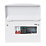 MK Sentry  8-Module 8-Way Part-Populated High Integrity Main Switch Consumer Unit with SPD