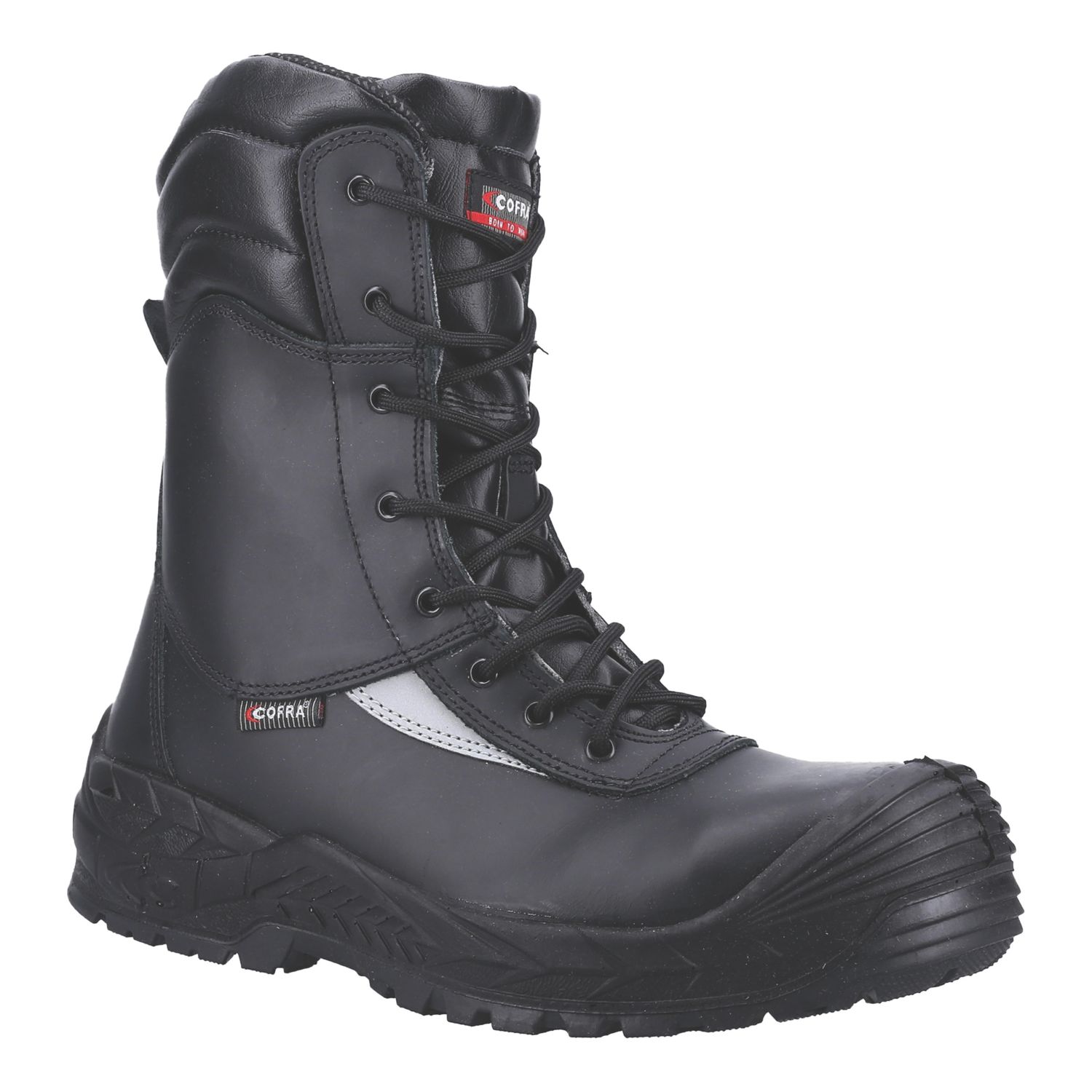 Cofra Off Shore S3 SRC Size 10.5 Black Water-Resistant Safety Boots (602XP)