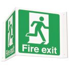 Essentials Fire Exit Projecting Sign (3D) 200mm x 400mm