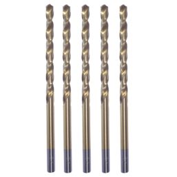 Erbauer  Straight Shank Metal Drill Bits 3mm x 100mm 5 Pack