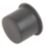 FloPlast Push-Fit Socket Plug Black 32mm