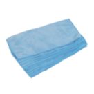 Essentials Microfibre Cleaning Cloths Blue 380mm x 380mm 10 Pack