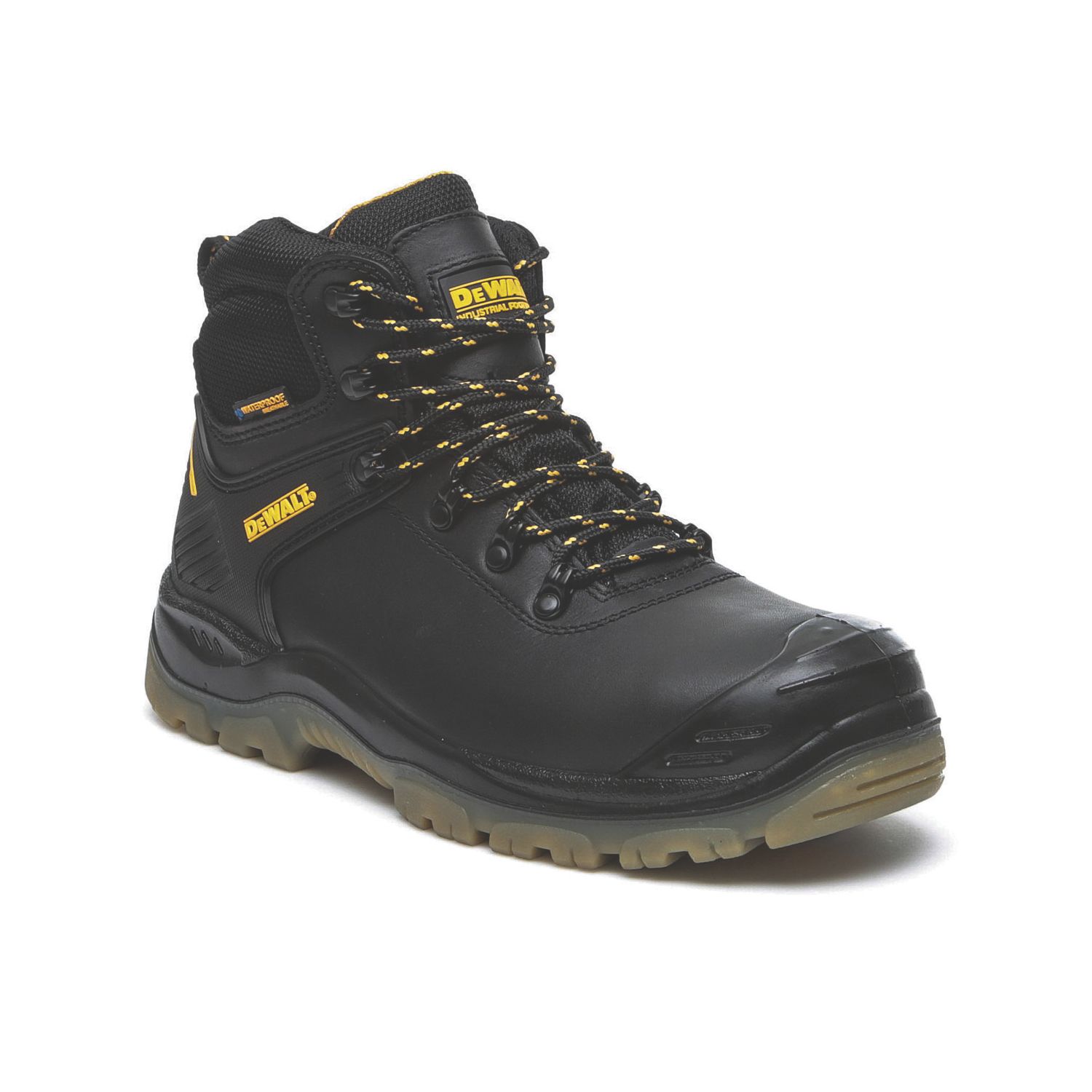 DeWalt Newark Size 10 Black Waterproof Steel Toe Cap Safety Boots (6036R)