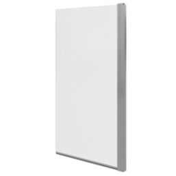 Semi-Framed Chrome Bath Screen Reversible 800mm x 1500mm