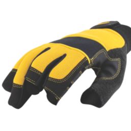 DEWALT Performance 3-Finger Framer Gloves Black / Yellow Medium