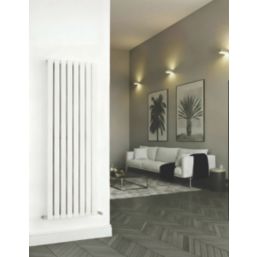 Reina Harley Single 1600mm x 420mm 2438BTU White Vertical Designer Radiator