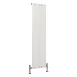Reina Harley Single 1600mm x 420mm 2438BTU White Vertical Designer Radiator