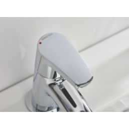 Bristan Orta Chrome-Plated 125mm Deck Mounted Lever 2 Tap Holes Bath Pillar Tap