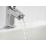 Bristan Orta Chrome-Plated 125mm Deck Mounted Lever 2 Tap Holes Bath Pillar Tap
