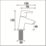 Bristan Orta Chrome-Plated 125mm Deck Mounted Lever 2 Tap Holes Bath Pillar Tap