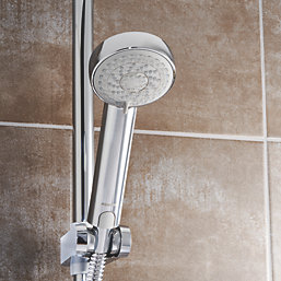 Aqualisa Smart Link Gravity-Pumped Rear-Fed Chrome Thermostatic Shower With Diverter