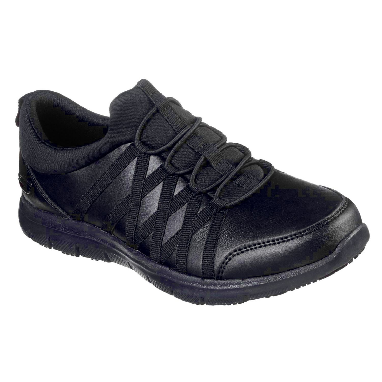 Skechers Ghenter Dagsby Size 7 Womens Black Slip-On Occupational Work Trainers (603PR)