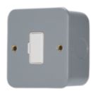Contactum  13A Unswitched Metal Clad Fused Spur   with White Inserts