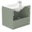 Newland  Double Door Wall-Mounted Vanity Unit with Basin Matt Sage Green 600mm x 450mm x 540mm