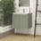 Newland  Double Door Wall-Mounted Vanity Unit with Basin Matt Sage Green 600mm x 450mm x 540mm