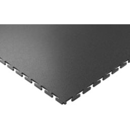 Ecotile E500/7 Interlocking Floor Tiles Graphite 7mm 4 Pack