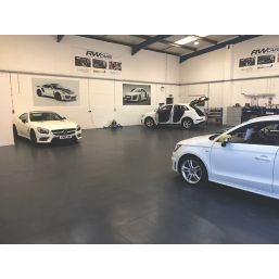 Ecotile E500/7 Interlocking Floor Tiles Graphite 7mm 4 Pack