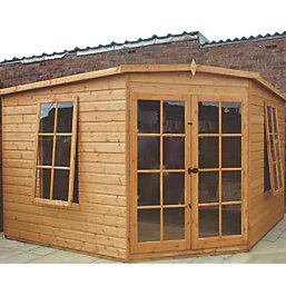 Shire Hampton 10' x 10' (Nominal) Pent Timber Summerhouse
