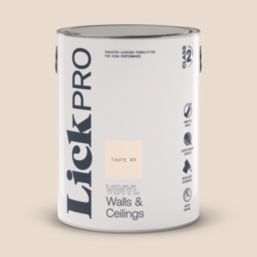 LickPro  5Ltr Taupe 03 Vinyl Matt Emulsion  Paint