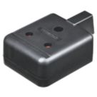 Masterplug 13A 1-Gang Unfused Rewireable Heavy Duty Trailing Socket  Black