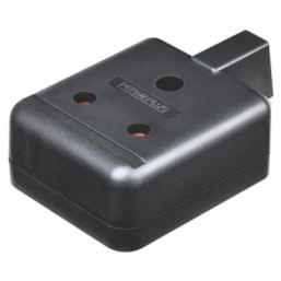 Masterplug 13A 1-Gang Unfused Rewireable Heavy Duty Trailing Socket  Black