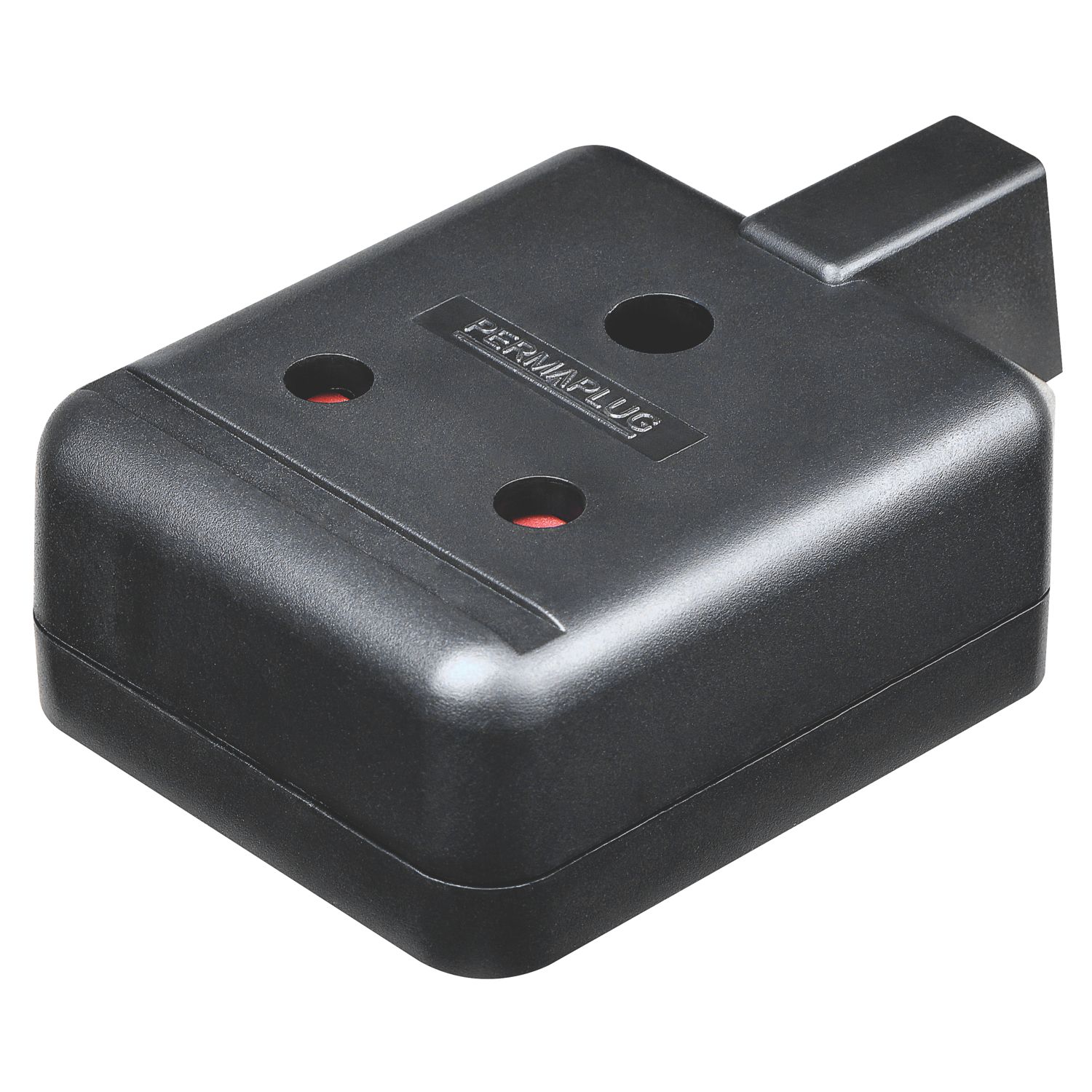 Masterplug 13A 1-Gang Unfused Rewireable Heavy Duty Trailing Socket Black (603XF)