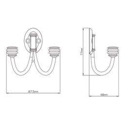 Essentials Hook Black 126mm