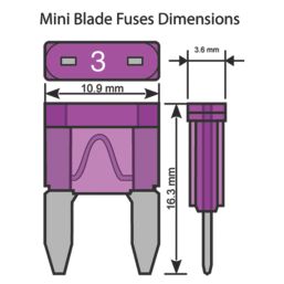 Pearl Consumables Assorted Mini Blade Auto Fuses 2-25A 7 Pieces
