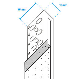 External Render Stop Bead 18-20mm x 2.5m 5 Pack