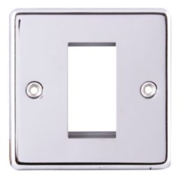 LAP  1-Module Modular Faceplate Polished Chrome