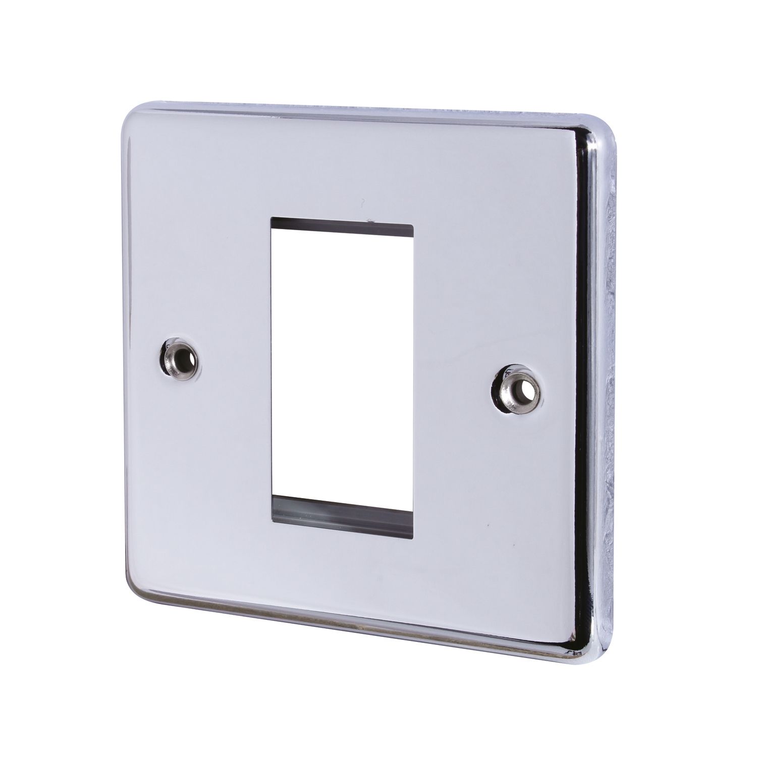 LAP 1-Module Modular Faceplate Polished Chrome (60426)