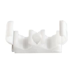 Talon  22mm Double Hinged Clips White 50 Pack