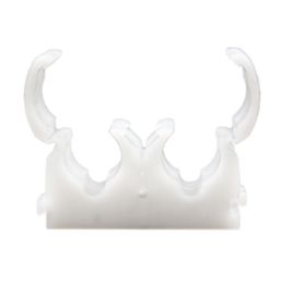 Talon  22mm Double Hinged Clips White 50 Pack