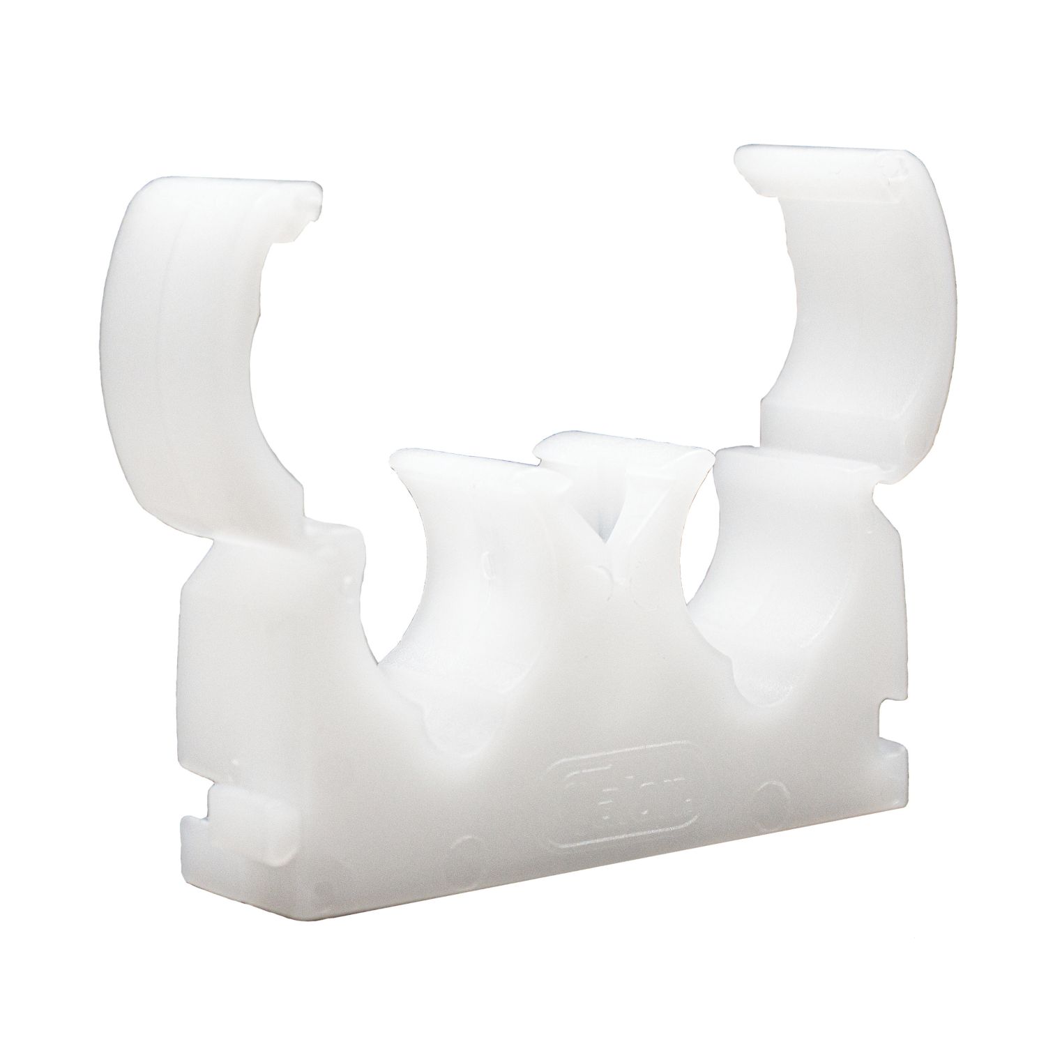 Talon 22mm Double Hinged Clips White 50 Pack (60430)