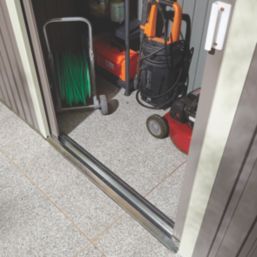 Rowlinson Trentvale 8' x 3'6" (Nominal) Pent Metal Shed Light Grey