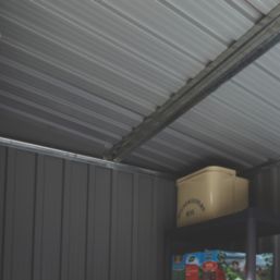 Rowlinson Trentvale 8' x 3'6" (Nominal) Pent Metal Shed Light Grey