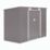 Rowlinson Trentvale 8' x 3'6" (Nominal) Pent Metal Shed Light Grey