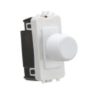 Knightsbridge  2-Way LED Grid Dimmer Switch Matt White