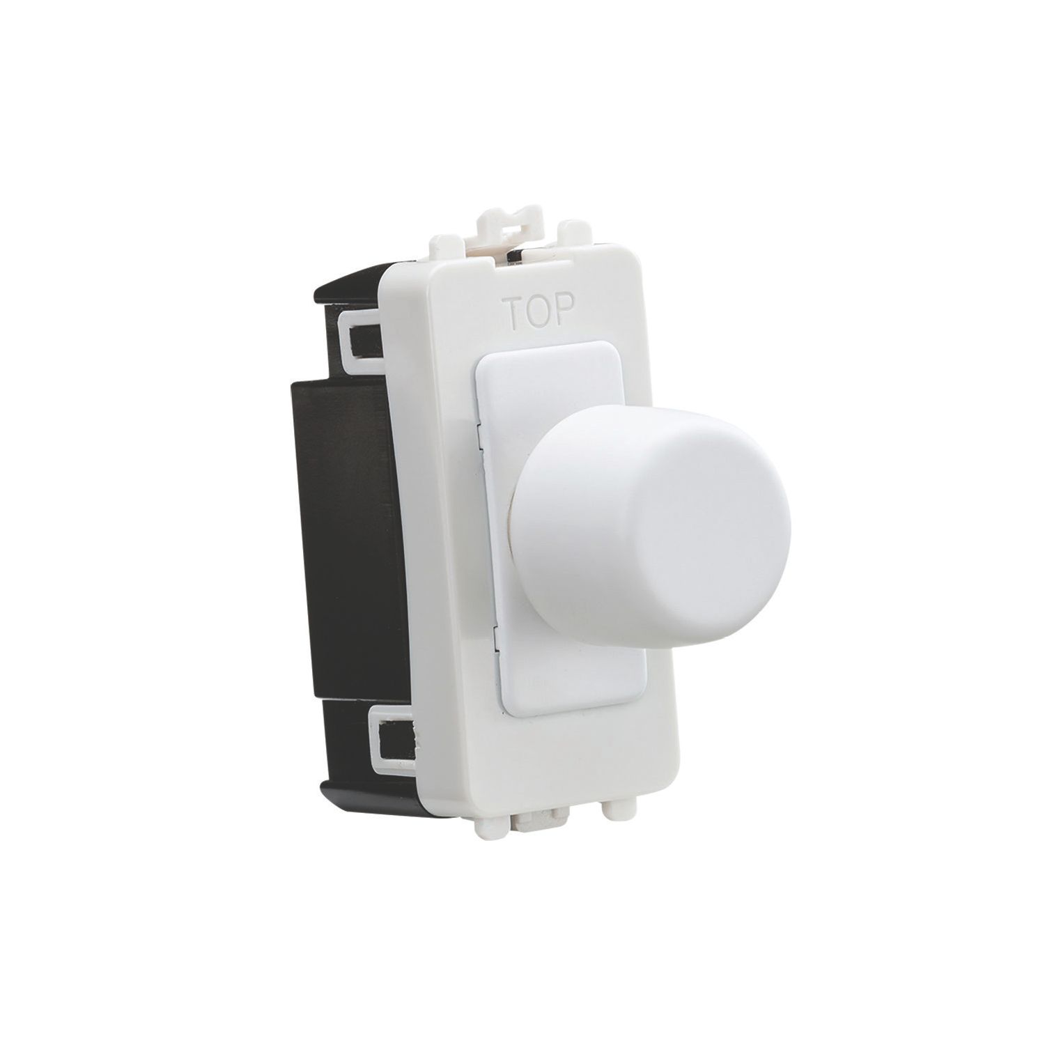 Knightsbridge 2-Way LED Grid Dimmer Switch Matt White (604CR)