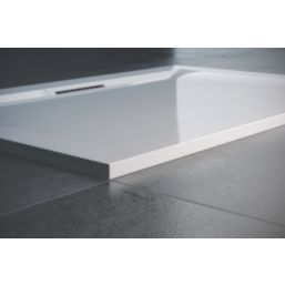 Mira Flight Level Square Shower Tray White 900mm x 900mm x 25mm