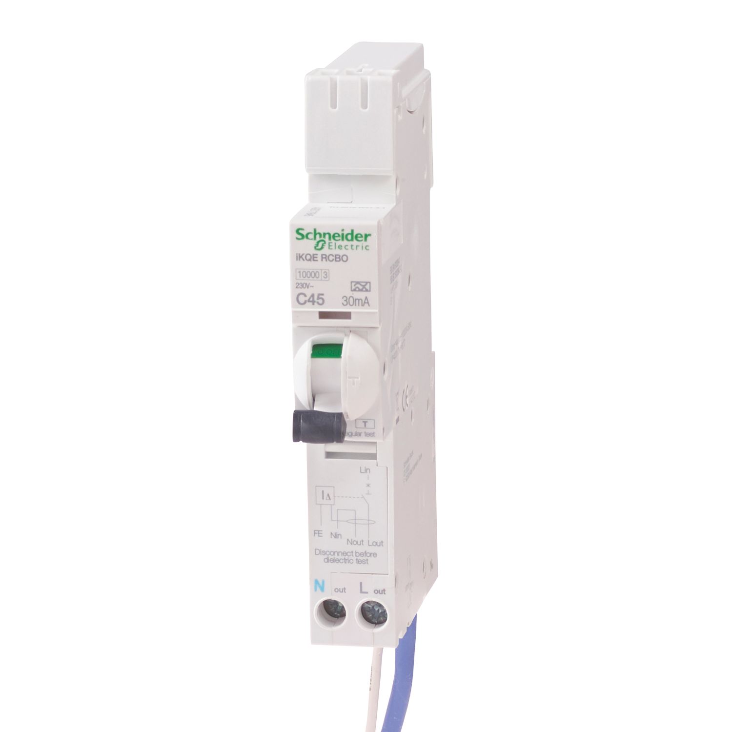 Schneider Electric iKQ 45A 30mA Type AC SP & N C Curve 3-Phase RCBOs (604HV)