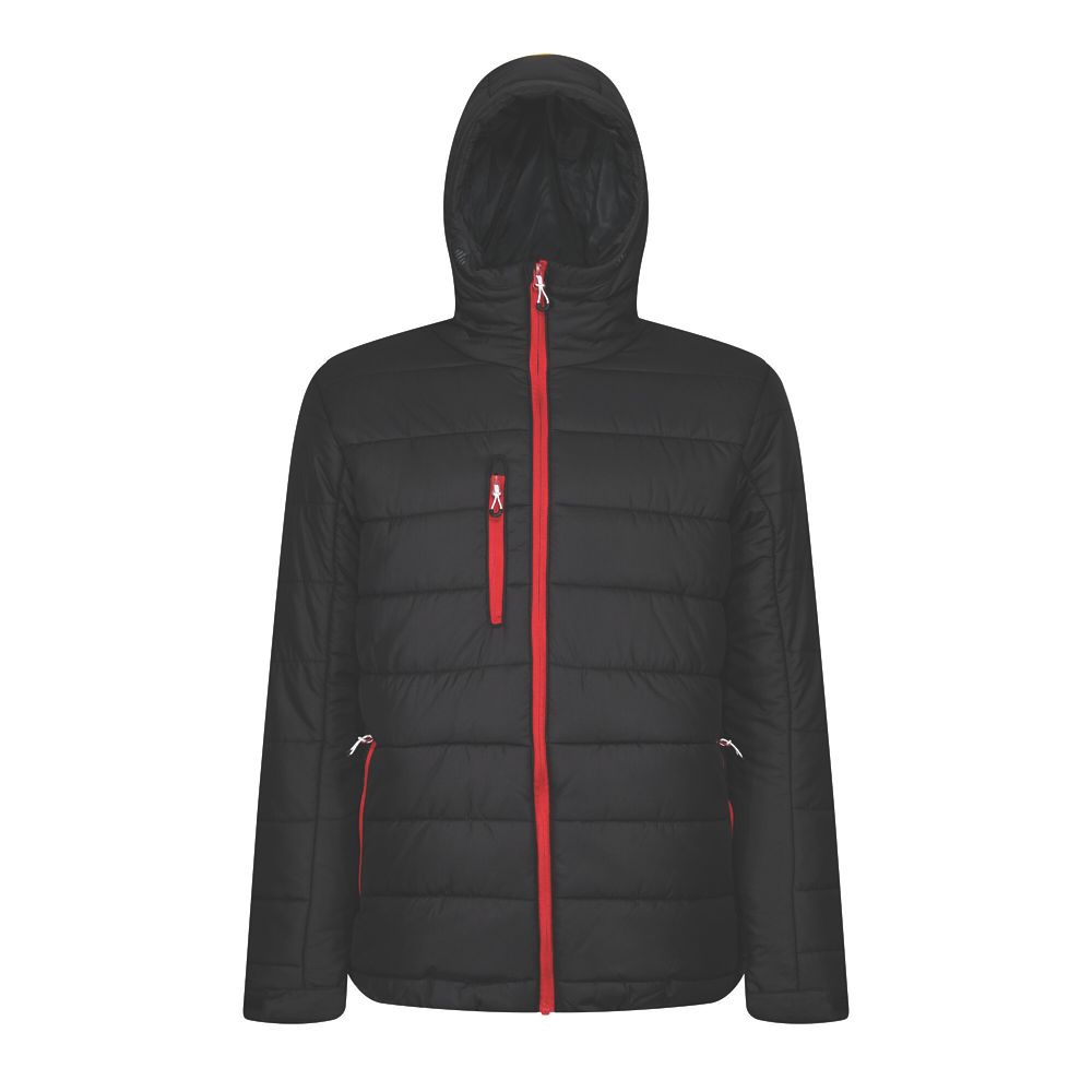 Regatta Navigate Thermal Jacket Black/Classic Red Large 41.5