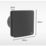Sensio Rubi 100mm Axial Bathroom Shower Extractor Fan Kit  Black 240V