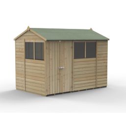 Forest Beckwood 9' 6" x 6' (Nominal) Reverse Apex Shiplap Timber Shed with Assembly