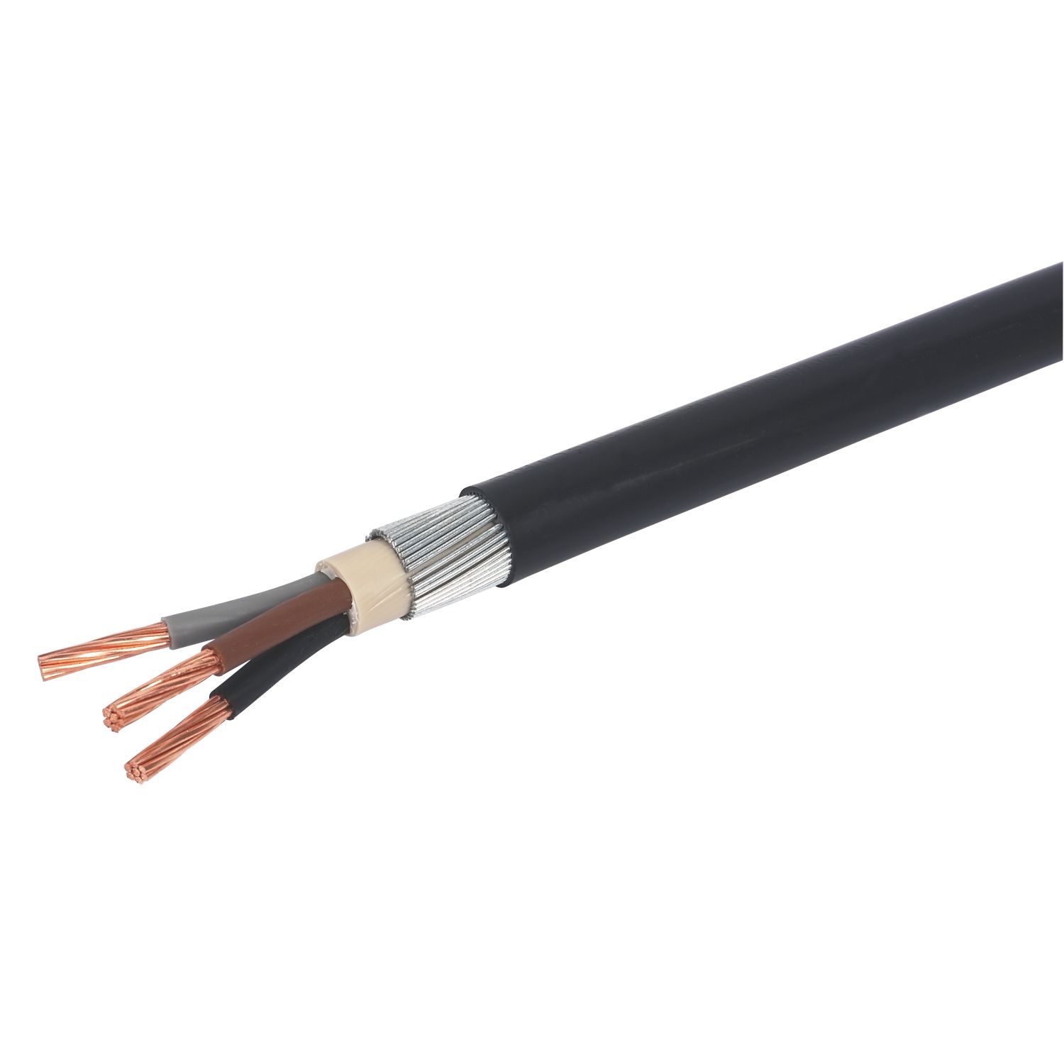 Prysmian 6943X Black 3-Core 16mm² Armoured Cable 25m Drum (604RK)