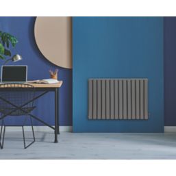 Towelrads Dorney 600mm x 832mm 1996BTU Anthracite Horizontal Designer Radiator