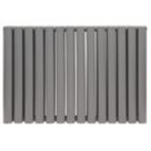 Towelrads Dorney 600mm x 832mm 1996BTU Anthracite Horizontal Designer Radiator