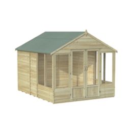 Forest Oakley 8' x 9' 6" (Nominal) Apex Timber Summerhouse with Assembly
