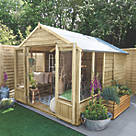 Forest Oakley 8' x 9' 6" (Nominal) Apex Timber Summerhouse with Assembly