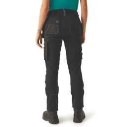 Regatta Ada Womens Stretch Holster Trousers Black Size 20 31" L